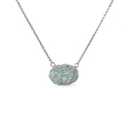 Larimar Oval Necklace in Silver