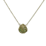 Moss Aquamarine Necklace In Gold