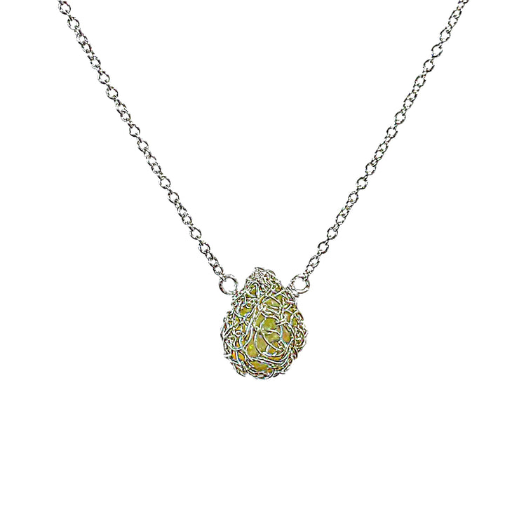 Welo Opal Necklace In Silver