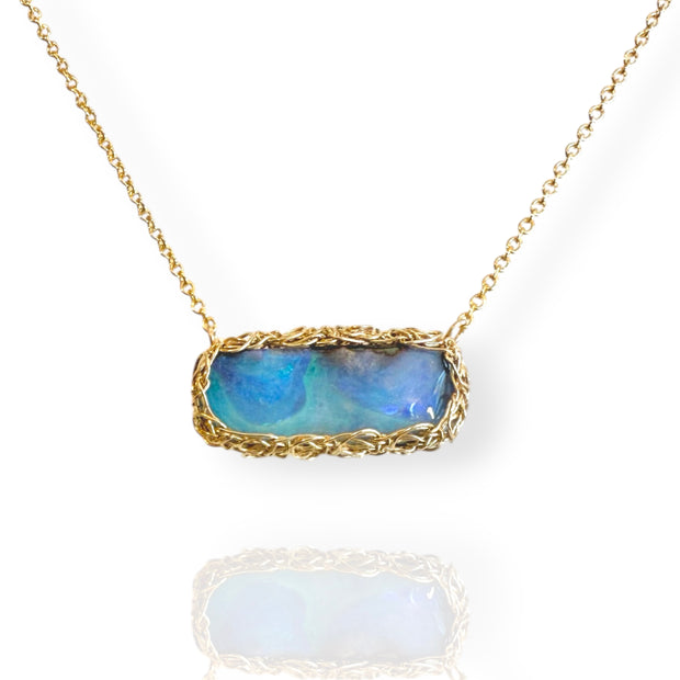 Sheila Australian Boulder Opal In Gold
