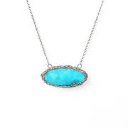 Thunderbird Turquoise Necklace In Silver