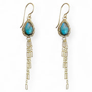Sierra Labradorite Earrings In Gold