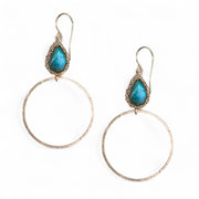 Sierra Labradorite Hoops In Gold