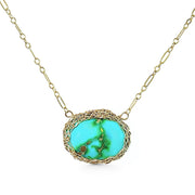 Royston Turquoise Haumea Necklace In Gold
