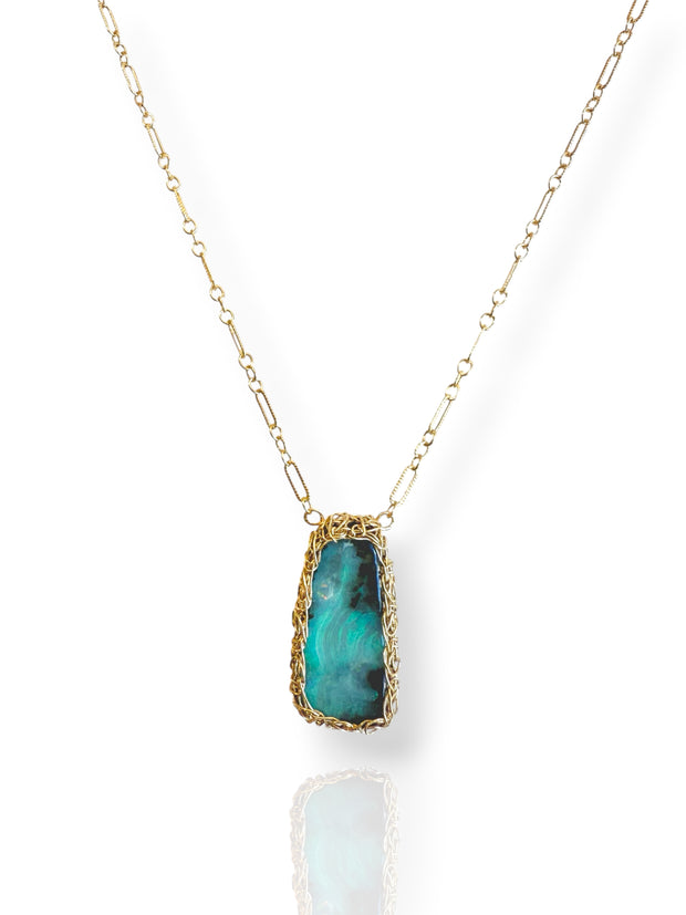 Sydney Australian Boulder Opal In Gold
