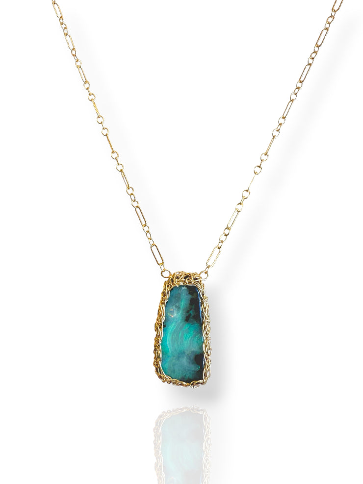 Sydney Australian Boulder Opal In Gold