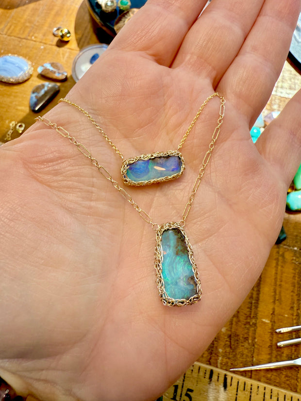 Sheila Australian Boulder Opal In Gold