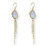 Sierra Moonstone Earrings In Gold