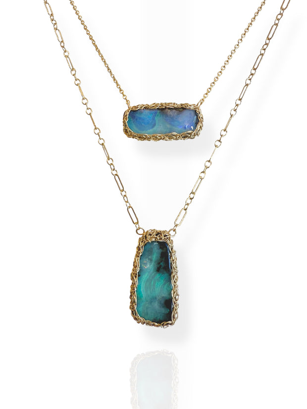 Sheila Australian Boulder Opal In Gold