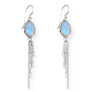 Sierra Moonstone Earrings In Silver
