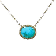 Royston Turquoise Haumea Necklace In Gold