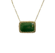 Big Sur Jade Horizon Necklace in Gold