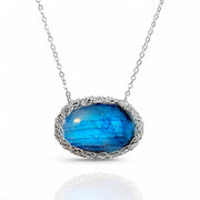 Haumea Labradorite Necklace in Silver