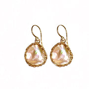 Keshi Pearl Earrings In Gold