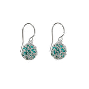 Turquoise Dangle Earrings In Silver