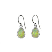 Welo Opal Earrings In Silver