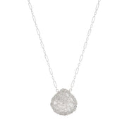 Moonstone Medium Teardrop Necklace in Sterling Silver